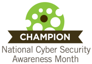 National Cyber Security Awareness Month Champion badge