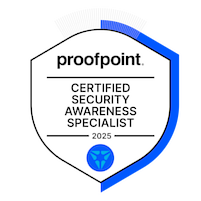 Badge for Proofpoint Certified Security Awareness Specialist