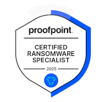 Badge for Proofpoint Certified Ransomware Specialist
